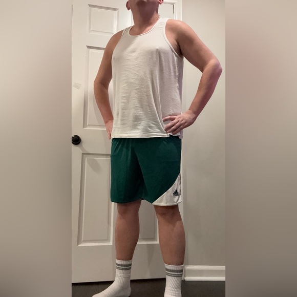 Mens Adidas Large Strike 13 Green Climalite Soccer Shorts NWT - Picture 3 of 7